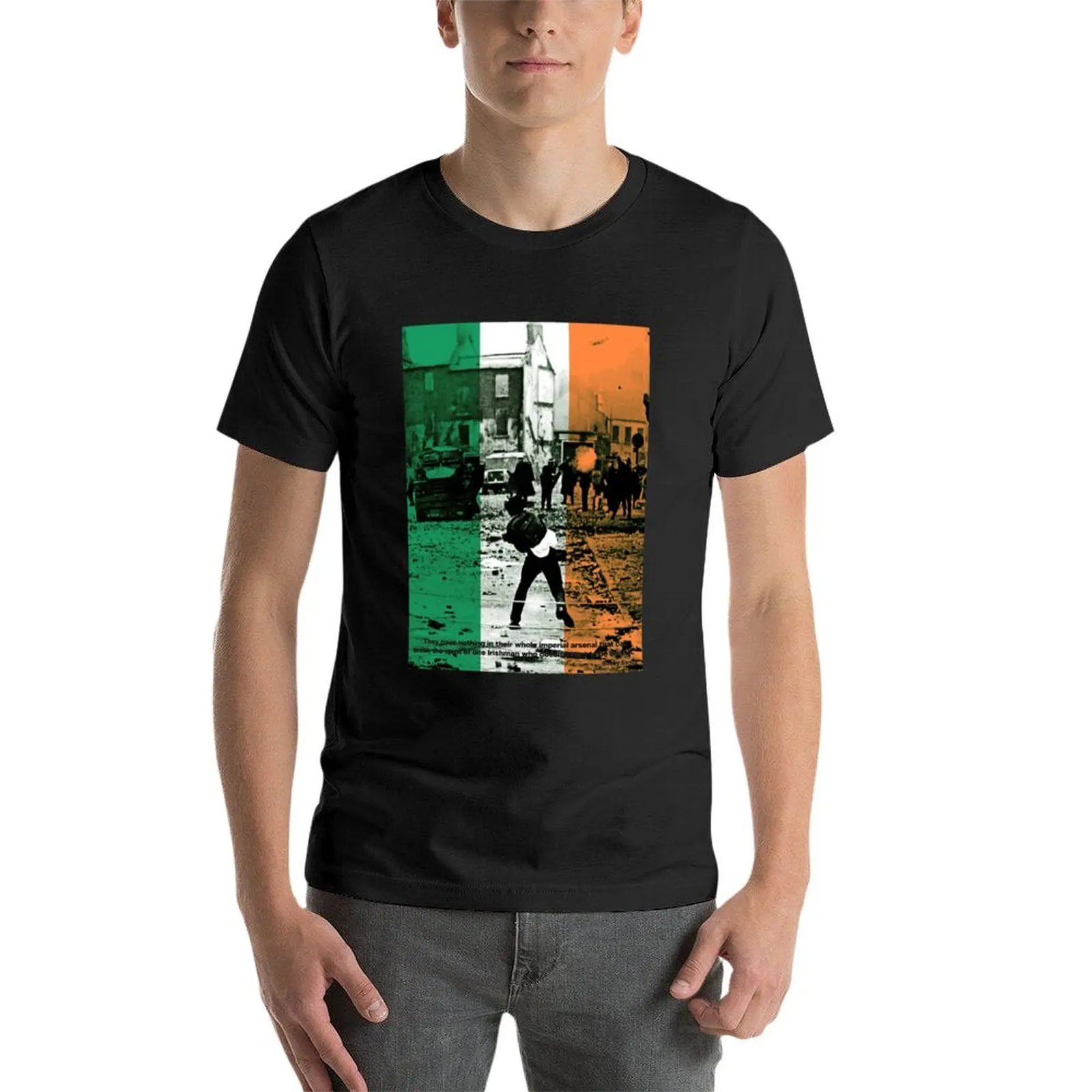 Bobby Sands - An Irishman who doesnt want to be broken. T-Shirt summer top heavyweights mens graphic t-shirts