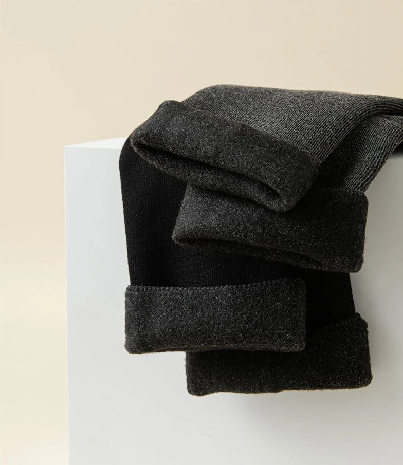 5 أزواج من الجوارب الرجالية السميكة الدافئة للمشي لمسافات طويلة في الطقس البارد، جوارب طويلة ناعمة ومريحة، أسود، شتاء #3