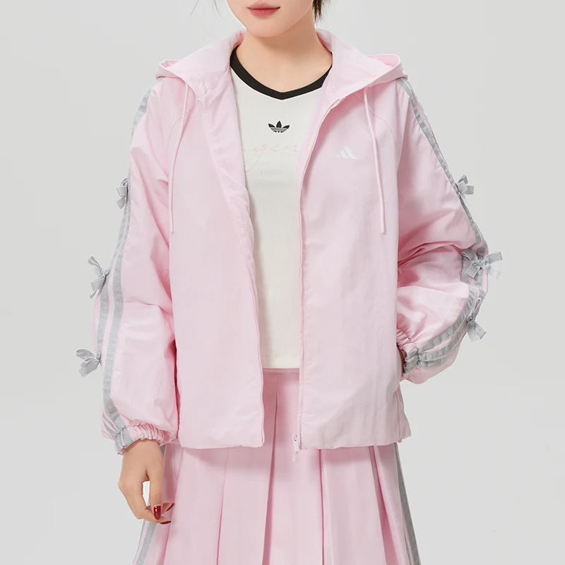 

Adidas (Adidas) Women's Sportswear Running Fitness Training Trendy Fashion Woven Hooded Jacket Kr7603