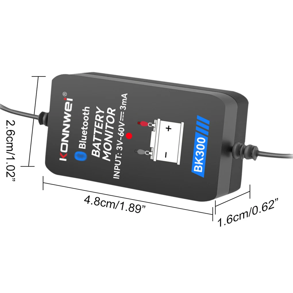 Monitor baterii ABS Bluetooth 5.0, dokładny, łatwy w użyciu, profesjonalny.