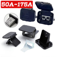 50A Dual Flush Mount Bracket 120A 175A For Anders Plug Twin Plastic Charging Port Metal Fixed Bracket High Current 600V 1pcs