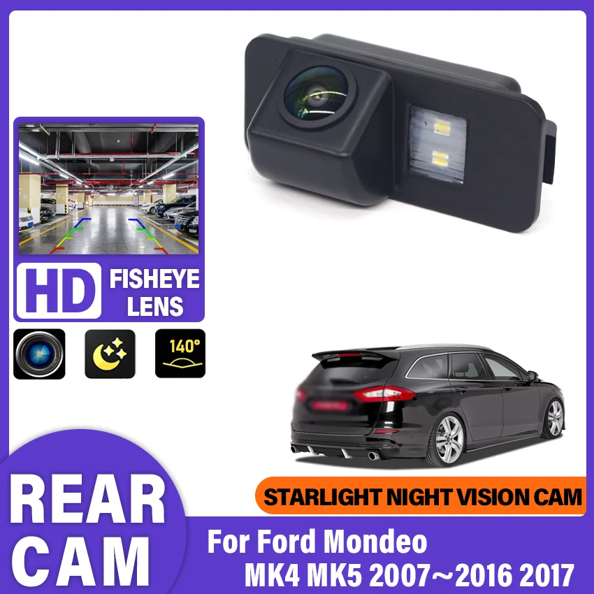 For Ford Mondeo MK4 MK5 2007 2008 2009 2010 2011 2012 2013 2014 2015 2016 2017 Car Monitor CCD HD Fisheye Lens Rear View Camera