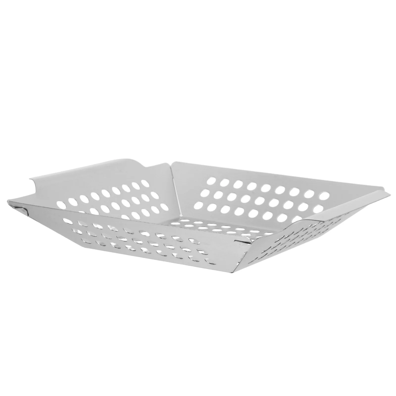 

Stainless Steel Hollow Baking Pan Durable BBQ Grill Accessories Outdoor Kitchenware Veggie Chicken Fish Meat Grilling Basket