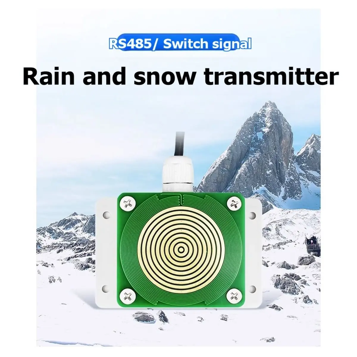 giftnew Irrigation Rain and Snow Sensor Transmitter Rainfall Detector Controller RS485+Modbus Switch on/Off with Heating