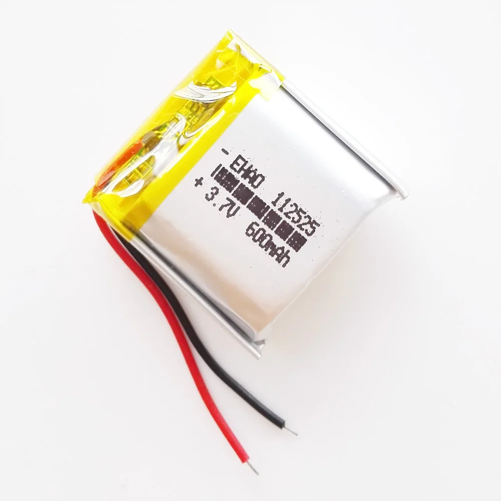 EHAO 112525 3,7 V 600mAh Li-Po batería recargable para cámara Mp3 Bluetooth GPS pieza electrónica móvil