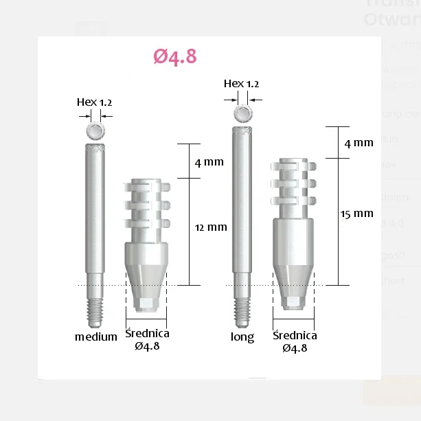 

Neo Biotech Analog Open type impression coping