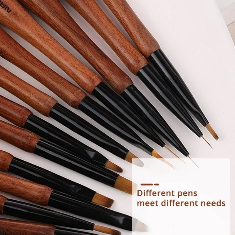 40JD 네일 브러시 네일 아트 라이너 브러시 네일 드로잉 도구 네일 폴란드 브러시