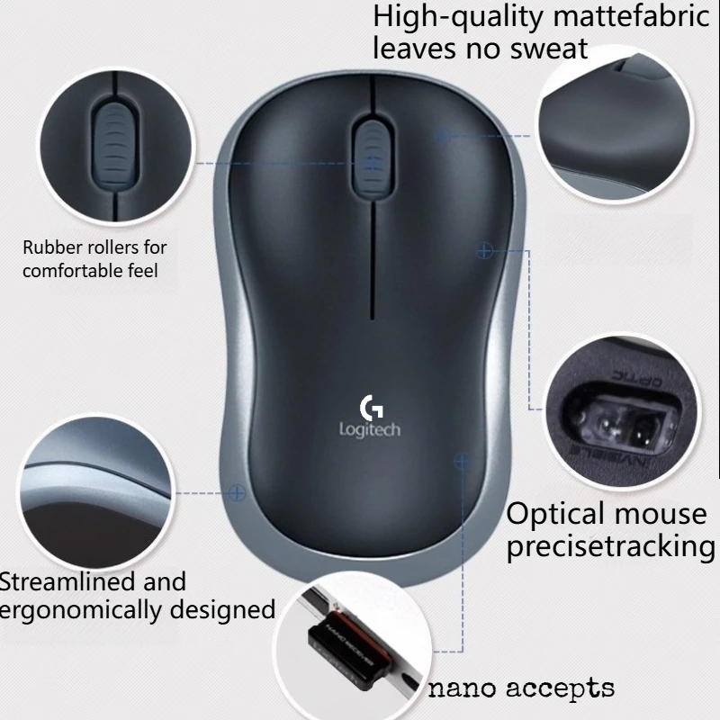 LogitechM185scrollssmoothlyandhaspreciseline-by-line Control,making It More Efficient When Browsing Long Documents and Webpages.