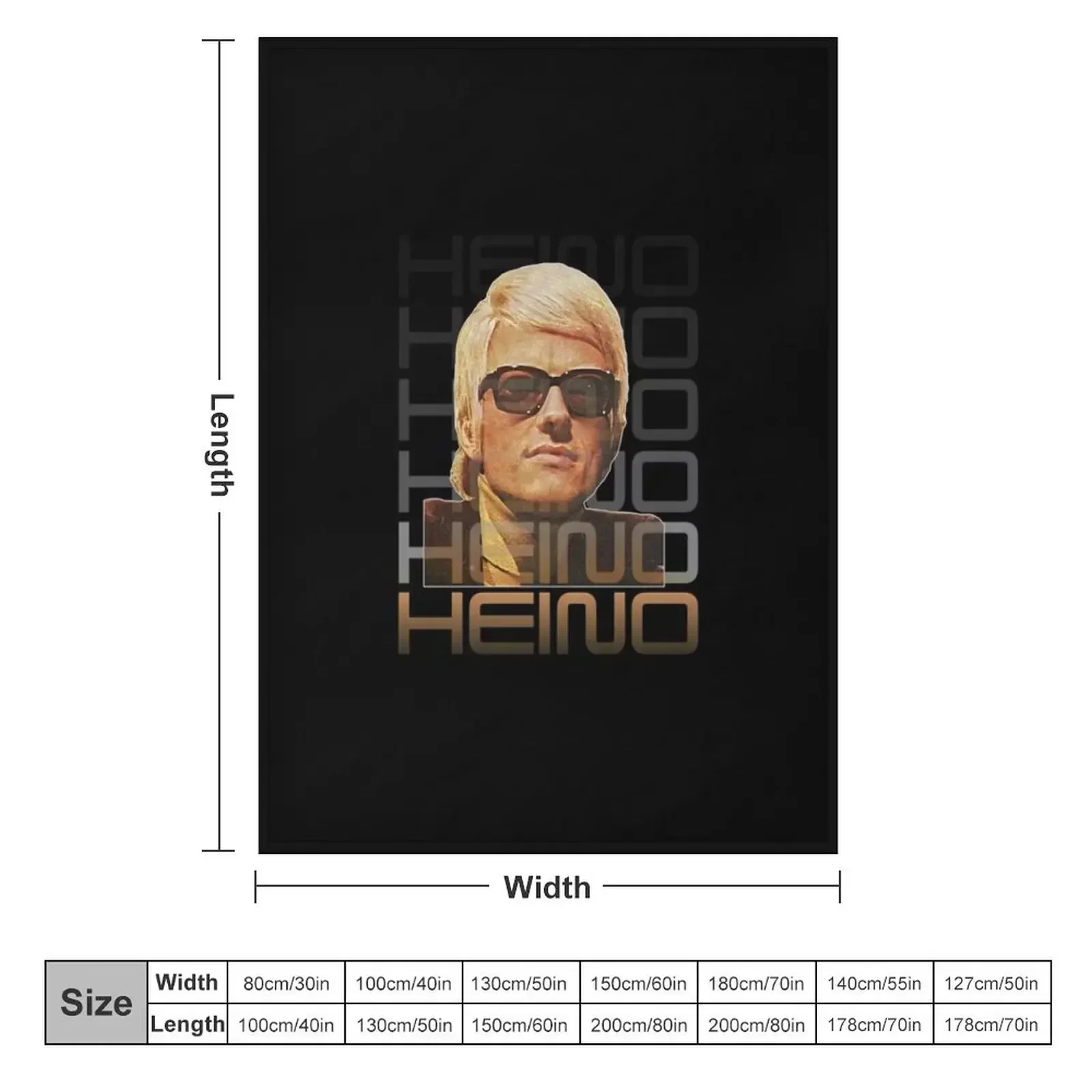 Retro Heino Tribute Art Volksmusik Icon Gift For Fans For Men And Women Father Day Famil Throw Blanket