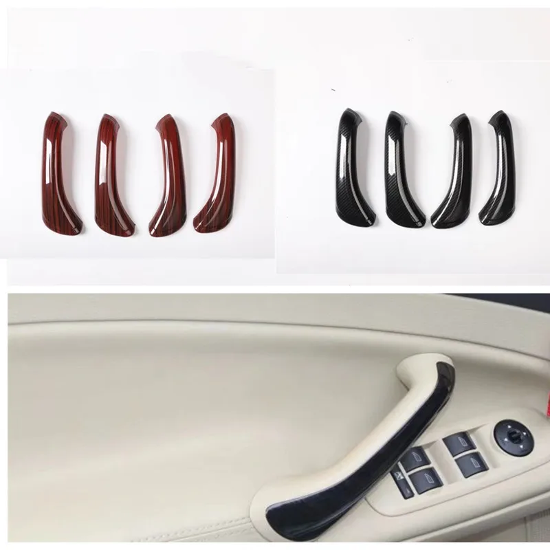 ABS Carbon Fiber Car Door Inner Handle Bar Cover Trim Sticker For Ford Mondeo 2010 Car Styling