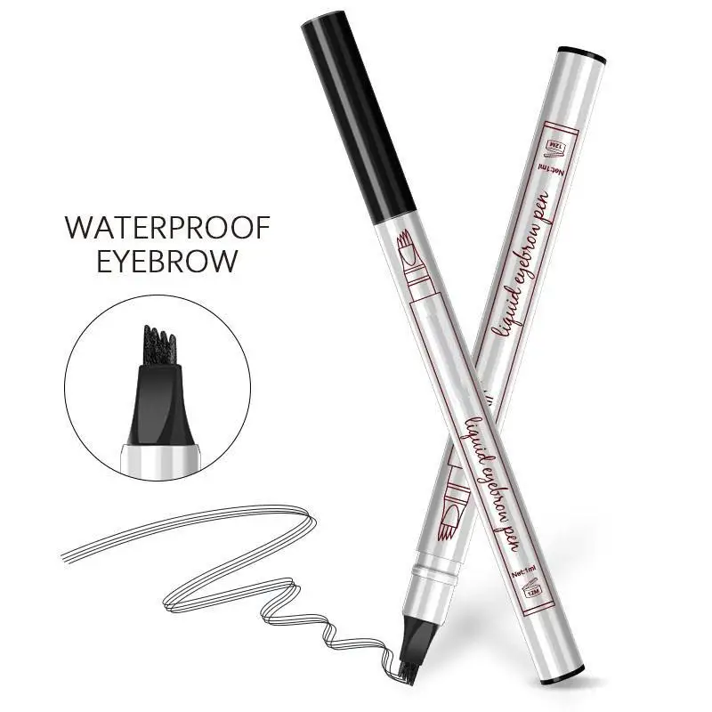 Extremely Fine 4 Head Eyebrow Marker Pencil Waterproof Microblading Tattoo Eyebrows Lasting Makeup Eyebrow Pencil