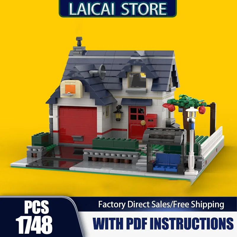 Modular City Building Moc Building Bricks Apple Tree House Model Technology Modular Blocks Gifts Christmas Toy DIY Sets Assembly