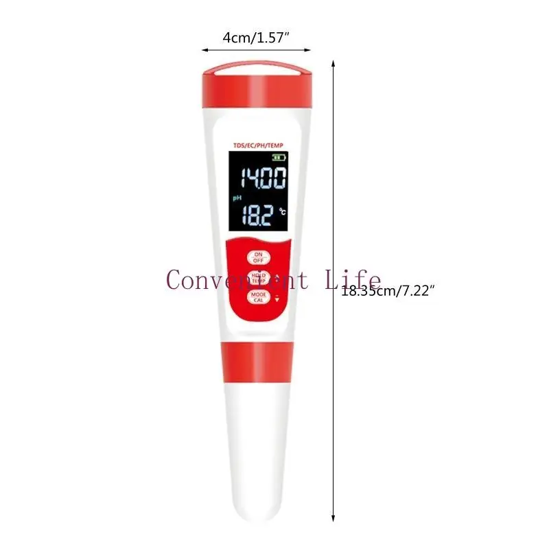 L1EE Máy Đo Độ Kỹ Thuật Số Máy Đo Độ Đa Năng 4 Trong 1 EC Đồng Hồ Đo Nhiệt Độ Kỹ Thuật Số Máy Kiểm Tra Chất Lượng