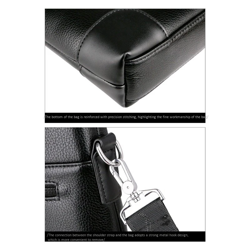 

LINGZHIDAISHU брендовый деловой мужской портфель, высококачественная кожаная мужская сумка для ноутбука, мужская сумка-мессенджер, коричневая, хит продаж