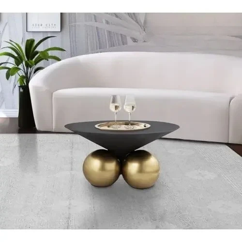 

AAmodern Light Роскошная каменная плита из цельного дерева Размер гостиной Круглый журнальный столик Маленький круглый стол Круглый журнальный столик