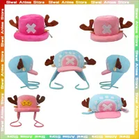 Tony Tony Chopper Hats Kawaii Anime One Piece Plush Hat Cute Cartoon Cosplay Props Warm Winter Cap Accessories Gift for Kids