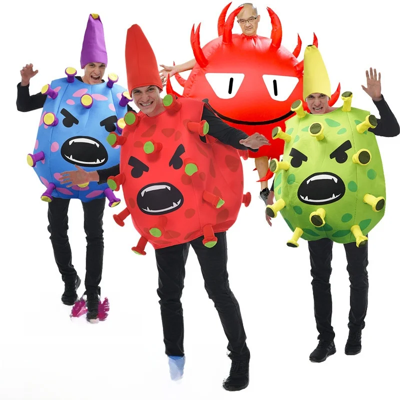 Halloween Coronavirus Kostuum Prestatiekleding Cosplay Anti-epidemie Podiumdrama Grappige prestatiekostuums Tradit... voor dames