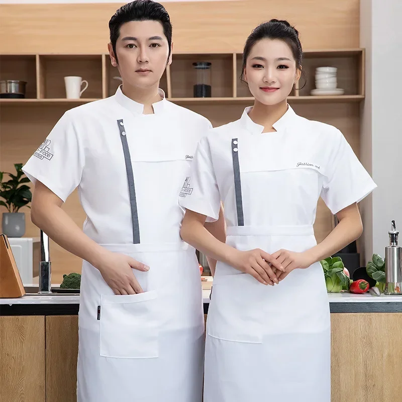 卸売西洋レストランシェフジャケット女性フードサービス調理衣装男性ファーストフードシェフ制服ホテルケータリング作業服