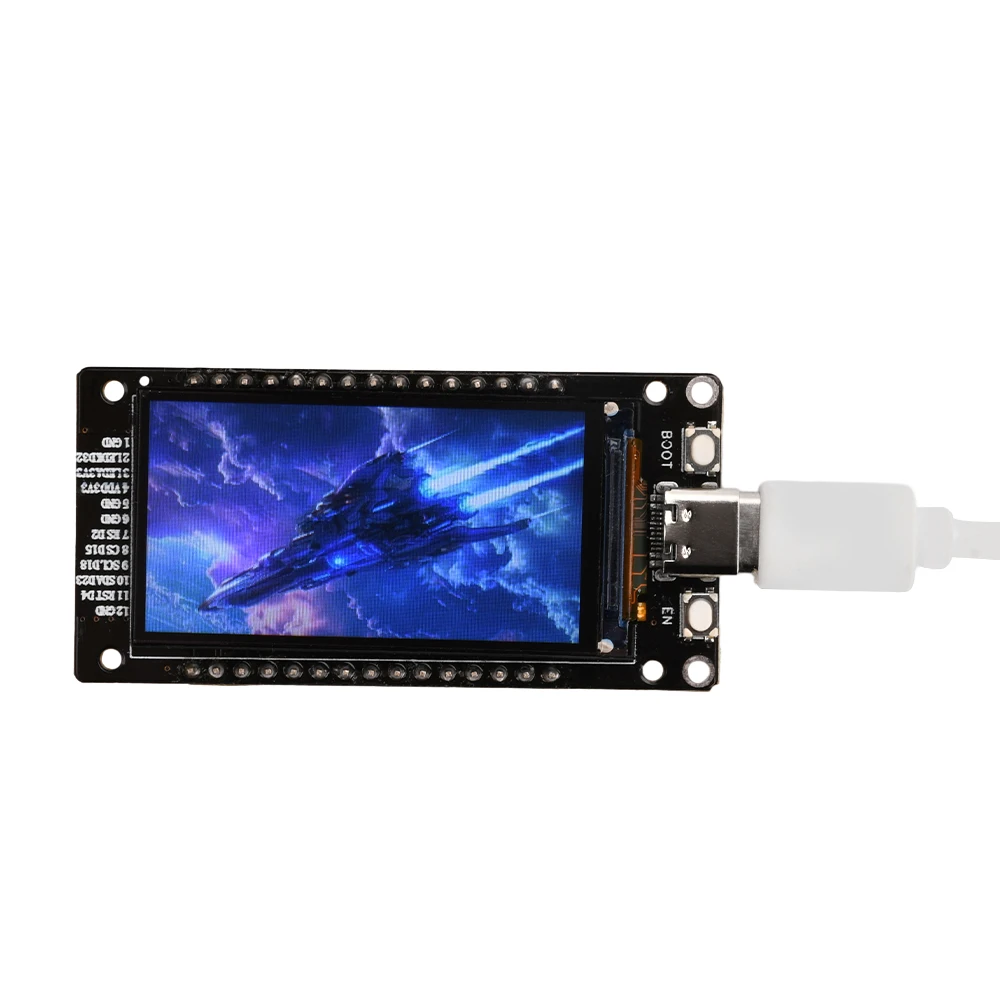 ESP32 وحدة بلوتوث WiFi + BT + BLE MCU مجلس التنمية 1.4/1.9 بوصة شاشة LCD Type-C واجهة وحدة لاسلكية إلكترونية