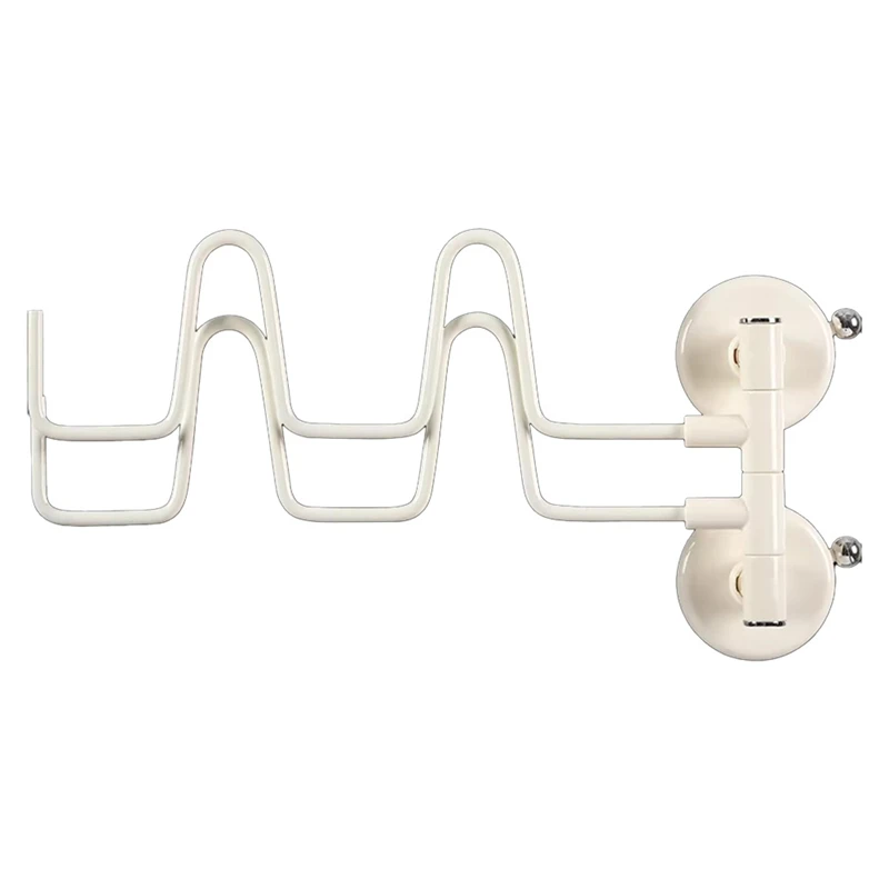 

Y51A-Rotatable Suction Cup Shoe Rack - Slipper Hanger For Bathroom & Balcony, Wall Mounted With Water Draining Feature