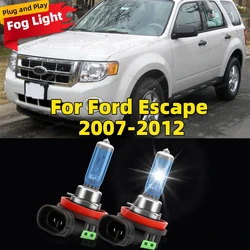 2Pcs 12V 6000K Front Fog Light Halogen Bulb Canbus Car Lamp Fit For Ford Escape 2007 2008 2009 2010 2011 2012 Plug and Play