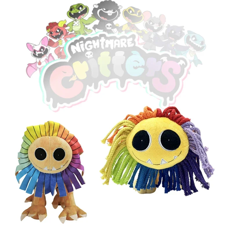 16cm Nightmare Critters Plush Color Lion Doll Smile Critters Toy Stuffed Poppy Model Playtime Room Decoration Christmas Gifts