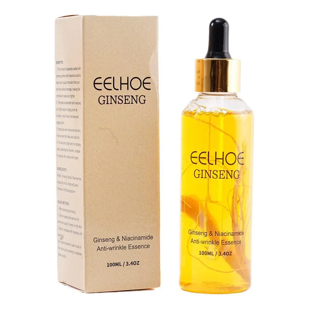 Ginseng Essence emas polipeptida dalam menutrisi kerutan Perawatan Pelembab Wajah Anti Hyaluronic menenangkan Acid 100ml M4A9