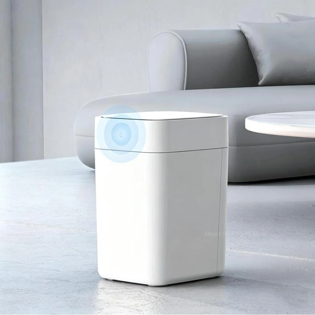 TOWNEW T1S Smart Trash Can 15.5L with One-Touch Bag Sealing Self-Changing Bags and Motion Sensor Lid for Kitchen and Office Use