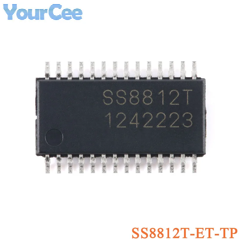 10Pcs/2Pcs SS8812T-ET-TP HTSSOP-28 SS8812T 36V 1.6A 2-Channel H-Bridge Driver Chip IC Chip