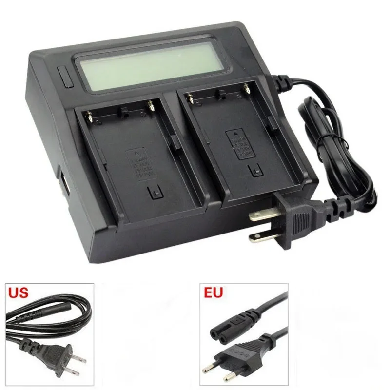 BP-U30 BP-U60 BP-U90 LCD Display Dual Fast Smart Rapid Camera Battery Charger for Sony PMW-EX280 EX260 EX1 EX160 FX3 Camcorders