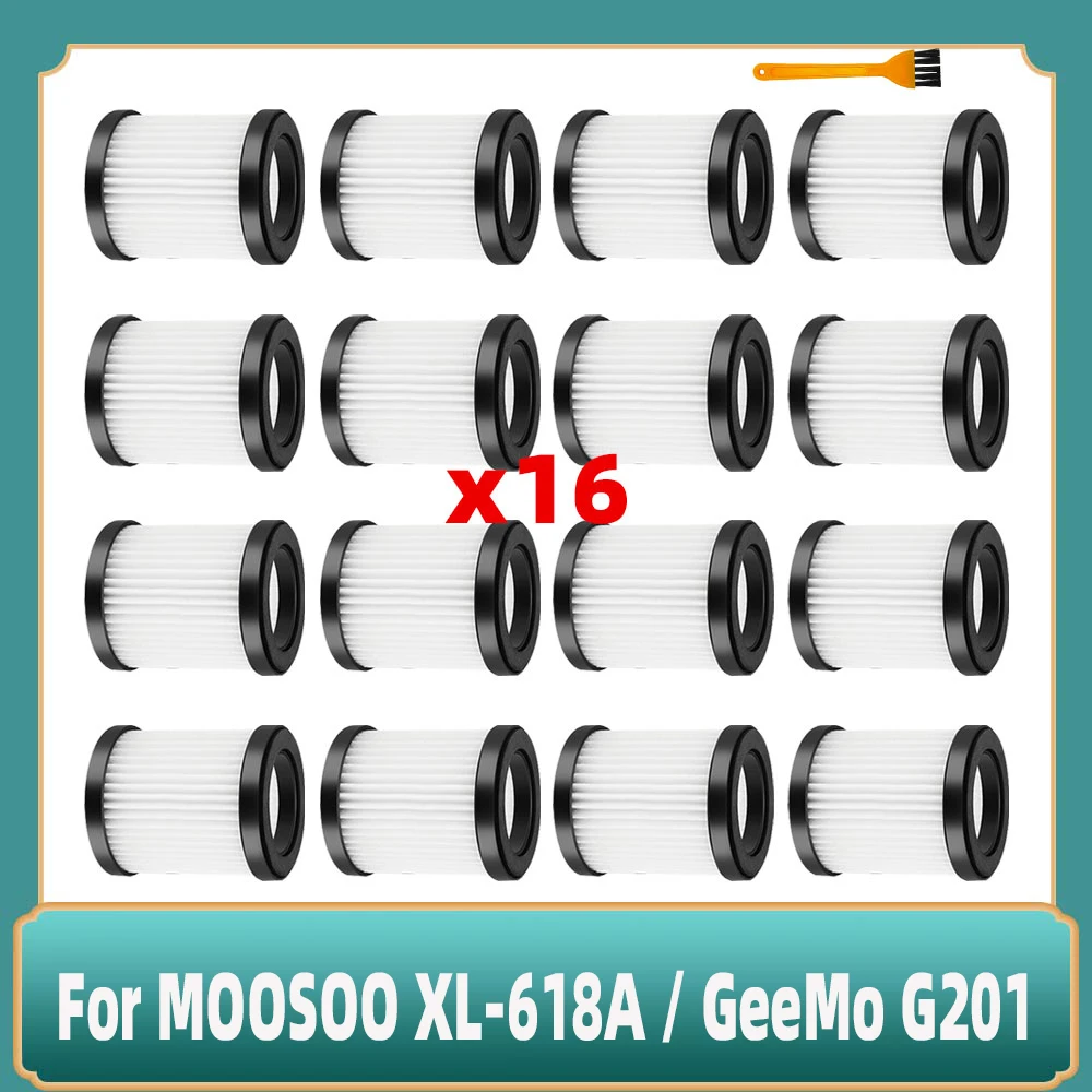 

Washable HEPA Filter Compatible For MOOSOO XL-618A / GeeMo G201 Cordless Vacuum Cleaner Parts Replacement Accessories