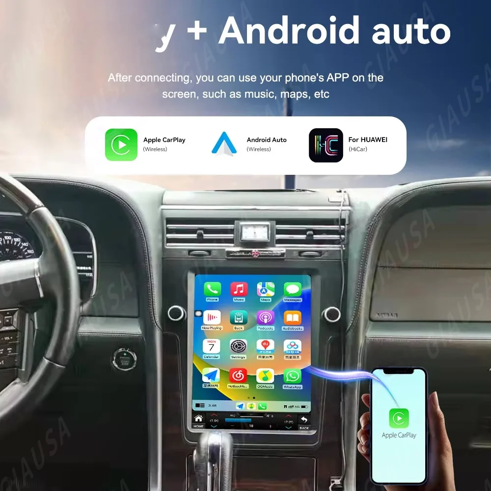 Y Android Automotive Multimedia For Lincoln Navigator 2014 2015 2016 2017 Carplay Car GPS Navi Radio Coche With Bluetooth Player