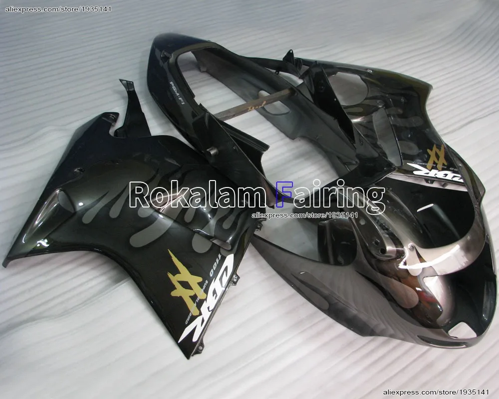 

CBRXX Kit For Honda CBR1100XX 96-07 CBR 1100 XX 1996-2007 Black Flame Motorcycle Body Fairing set (Injection molding)