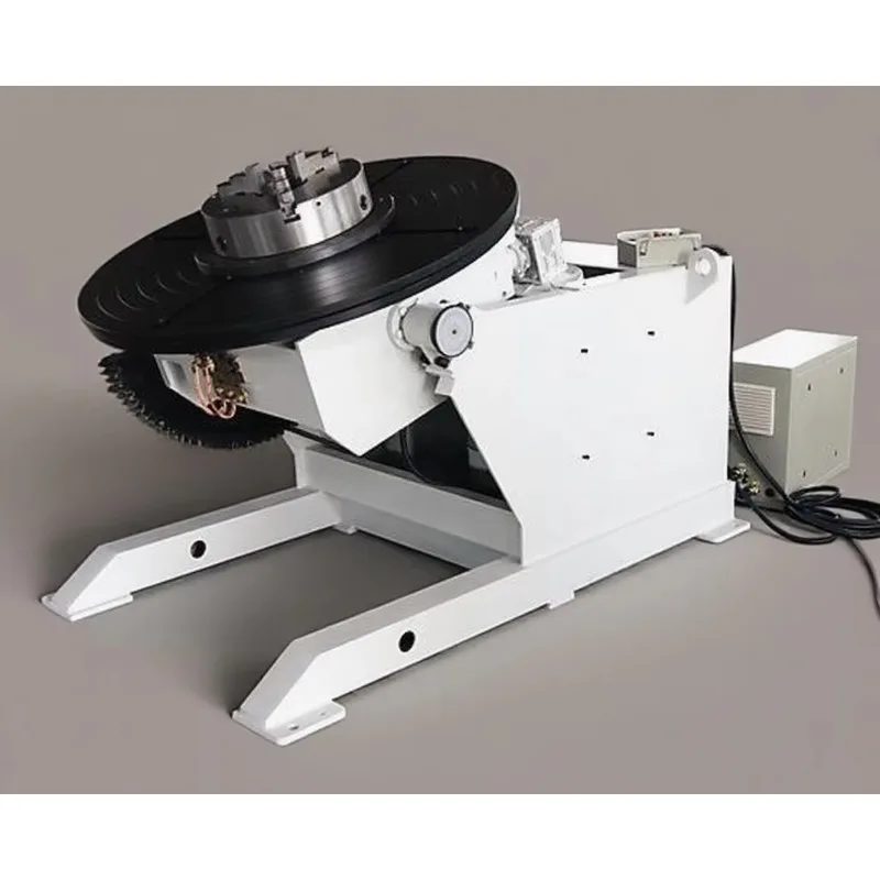 1000kg Loading Customized 0-120 Degree Industrial Electric Rotating Table Welding Positioner with 3-jaw Chuck