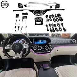 W221 upgrade to W222 Interior For maybenz W221 S600 S500 S350 upgrade W222 W223 May bach Air Vent Ambient Light Car interior