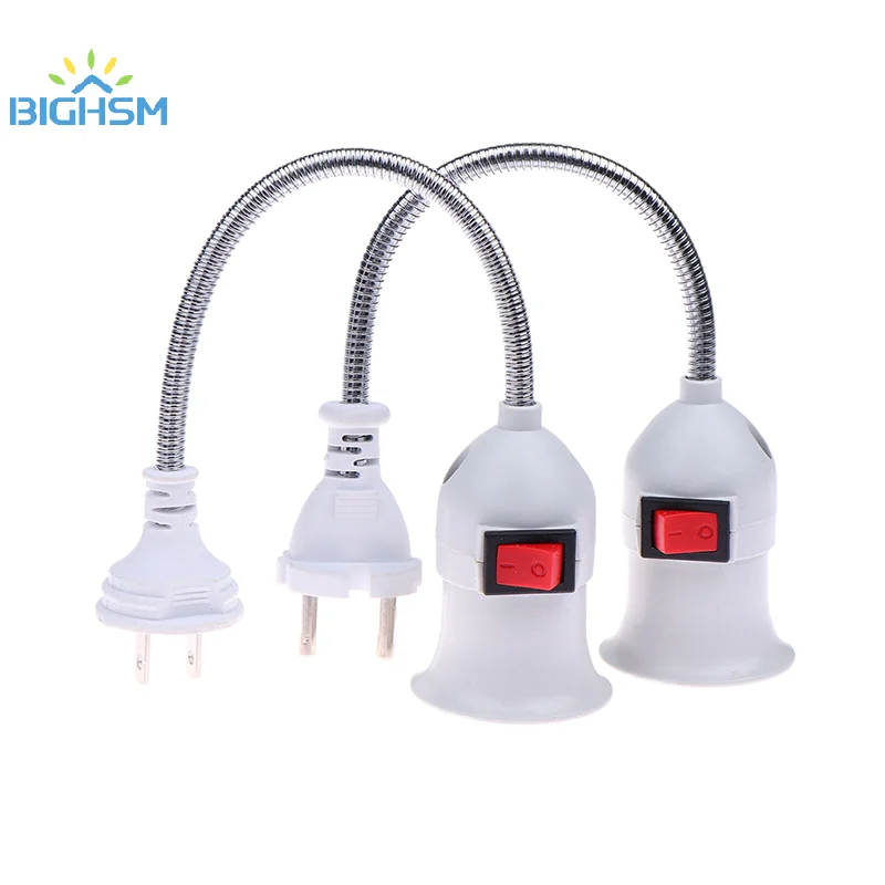 Adaptador de enchufe de luz de extensión, convertidor de enchufe de lámpara, soporte de bombilla E27, adaptador de bombilla de todas las direcciones