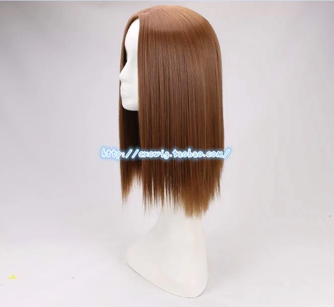 Halloween Women Ginny Molly Weasley brown Wig Ginny Role Play brown straight Hair  costumes