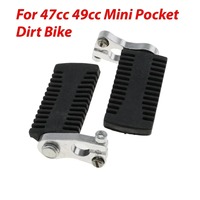 2pcs Motorcycle Rear Foot Pegs Foot Rests Pedals Footpegs For 47cc 49cc Mini Pocket Bike Motorcycle Accessories