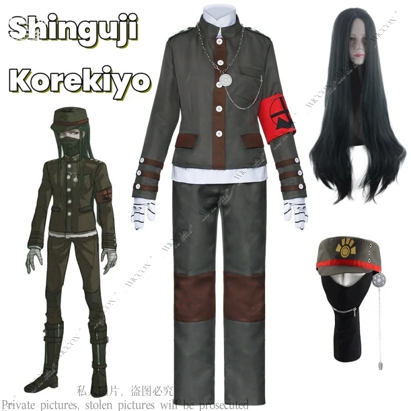 Shing uji korekiyo Spiel Cosplay Kostüm Perücke Mann Halloween Spiel töten Harmonie Cosplay Danganronpa V3 Halloween Party Frau