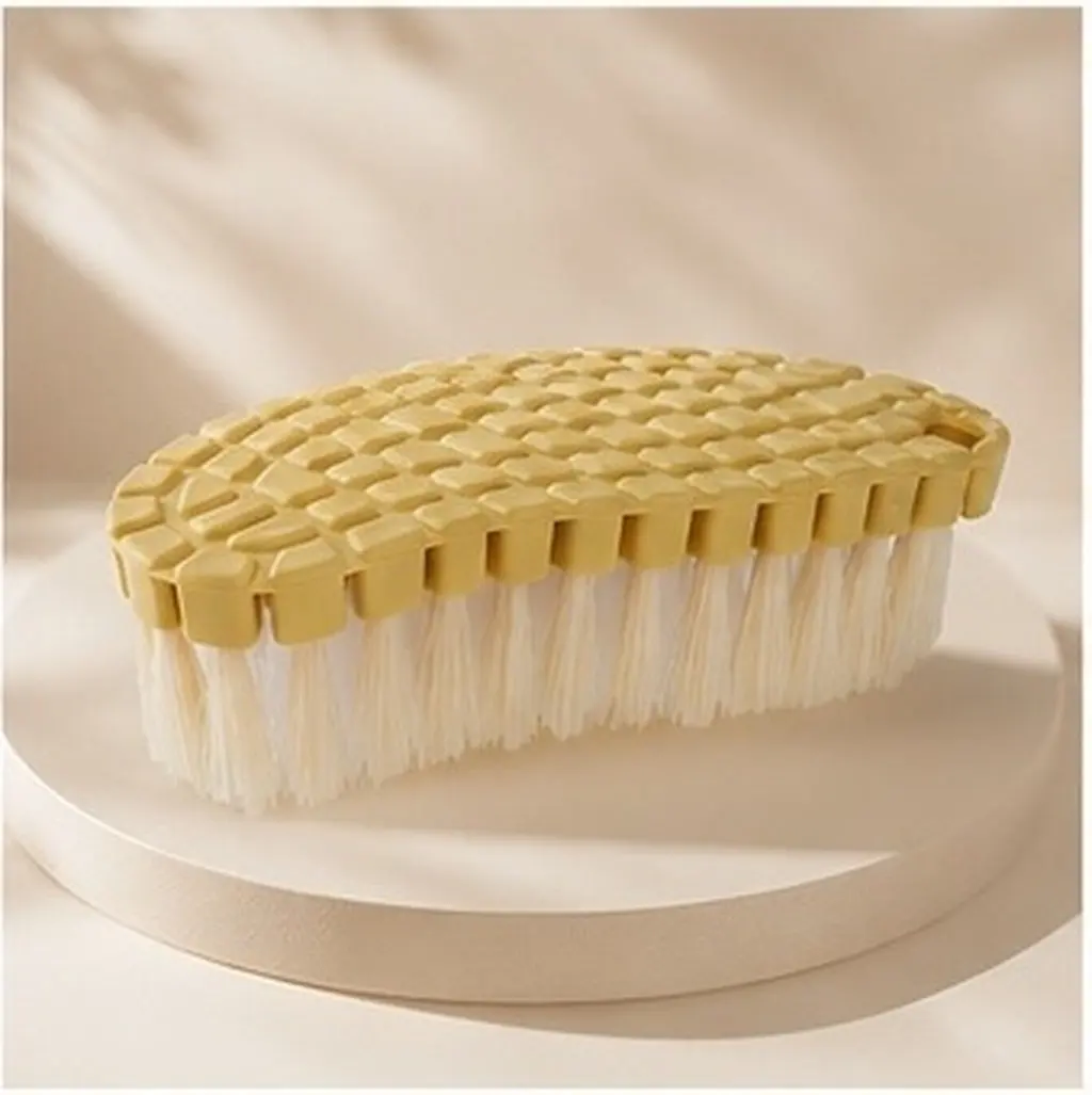 2Pcs Portable Laundry Brush Multi-Function Cleaning Tool for Clothes Shoes Underwear Handwashing Sturdy Plastic Scrub Brush Home