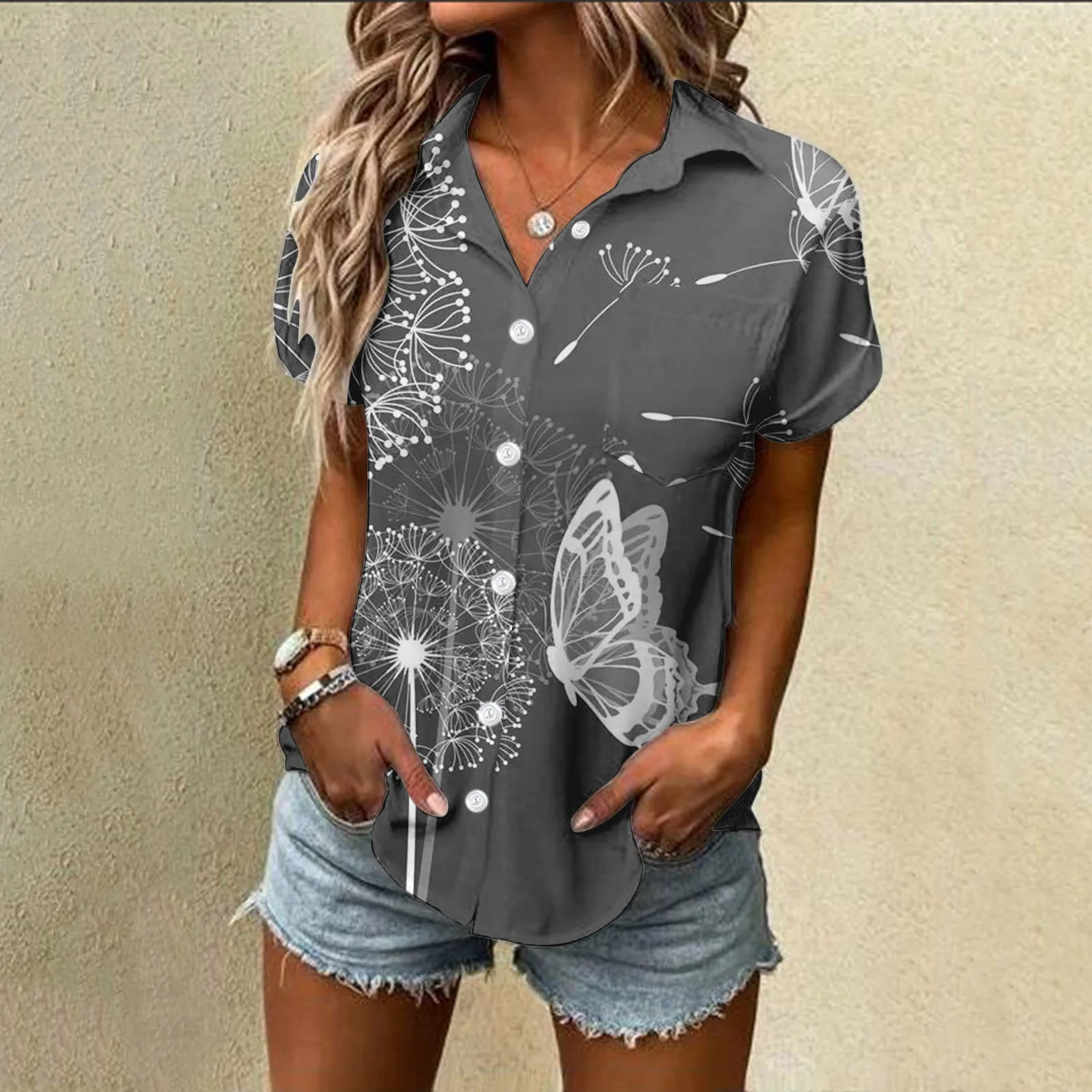 

2024 Women's T-shirt Casual Solid Simple 3D Print Tee Summer Loose Short Sleeve Top T Shirt Female Fashion Vintage Clothing