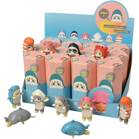Anime Angel Cute Blind Box Mofusand Hippers Decorativi Mini Anime Figure Ornamenti Bambole Giocattoli Modello Regali di compleanno di Natale