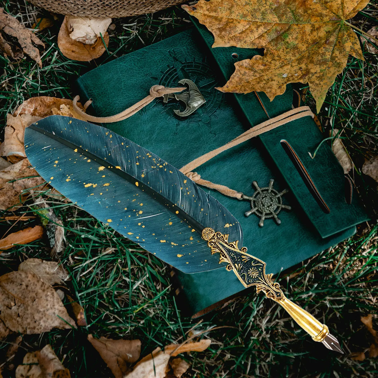 

Набор перьевых ручек в ретро-стиле: прочная каллиграфическая ручка с дополнительными перьями для плавного письма, рисования и тренировок