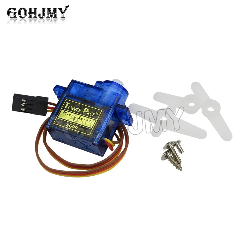 Rc Mini Micro 9g 1,6 KG Servo SG90 para RC 250 450 helicóptero avión coche barco para Arduino DIY con soporte