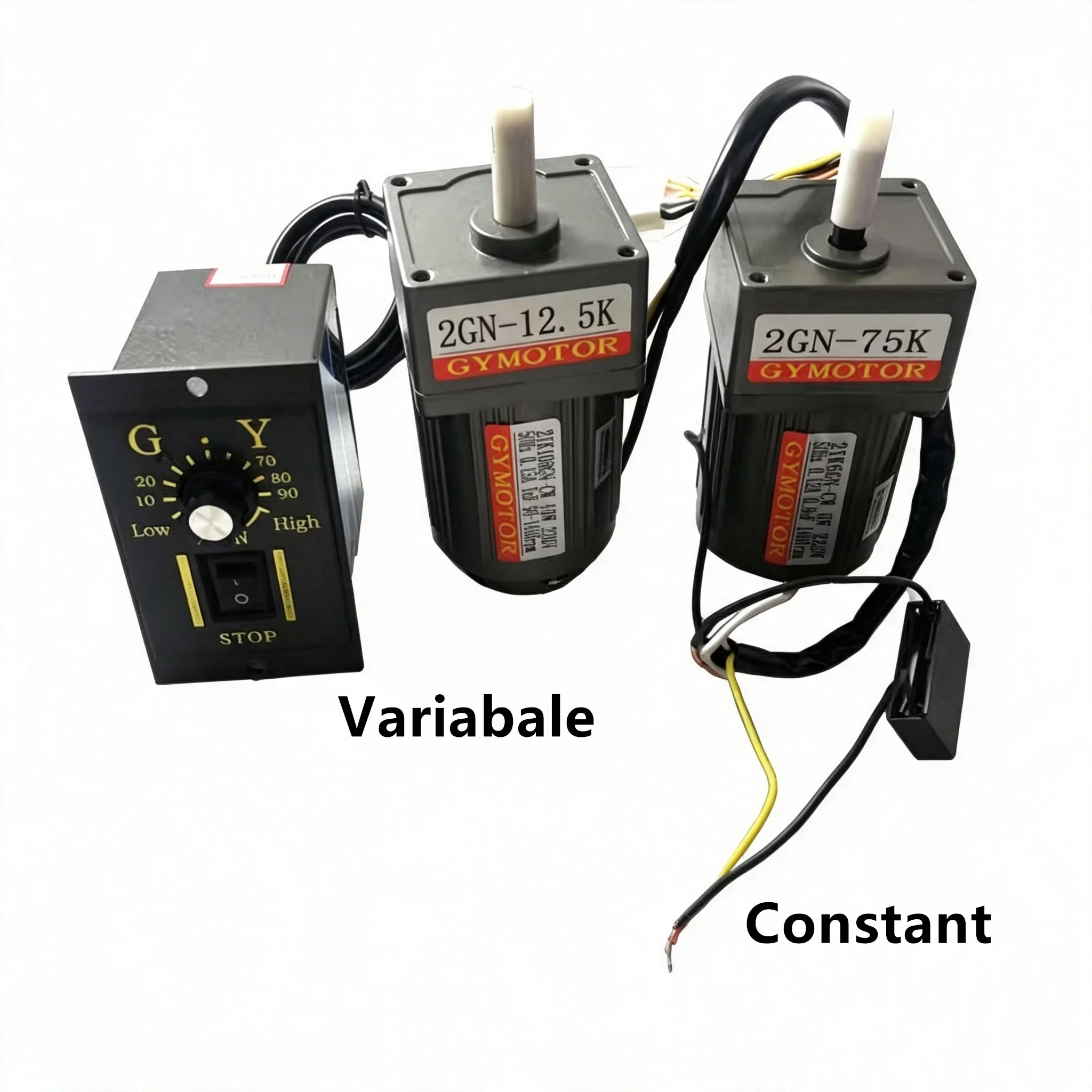 10W AC 110V Single Phase Variabale Speed Shaft Diameter 8mm Gear Motor 2GN Gearbox Adjustable Speed AC Motor