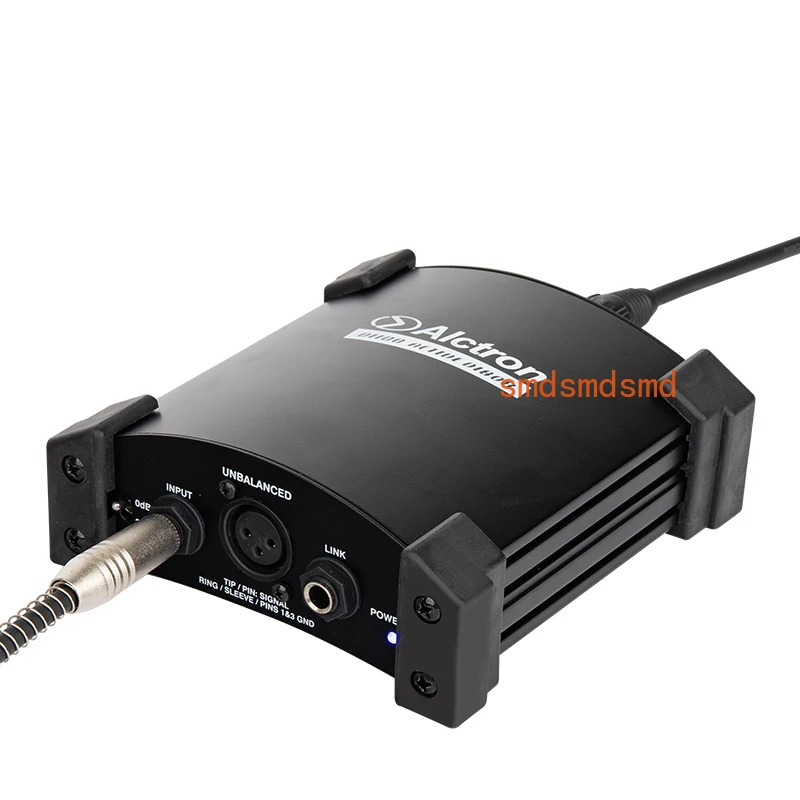 DI100 active impedance converter DI box dual power for guitar recording and stage performance
