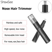 Xiaomi Showsee Electric Nose Hair Trimmer for Men Portable Nose Hair Removal Nose Hair Shaver Facial Care Washable Cutter Head