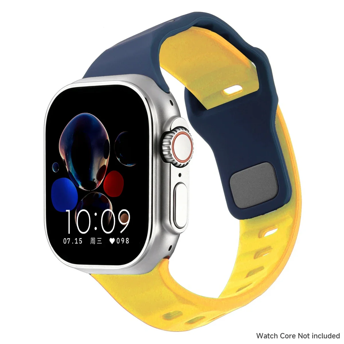 Silikon-Sportarmband für Apple Watch Ultra 3/2 49mm 42 44 38 40 41mm Zweifarbiges Verstellbares Armband für iWatch S11 10 9 8 7 6 SE3 Gürtel – Detail 22
