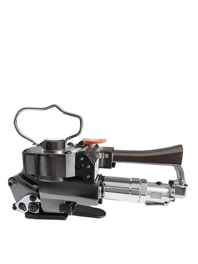 

A19 Pneumatic portable hot melt strapping belt tightening integrated strapping machine Steel belt tightener Iron sheet
