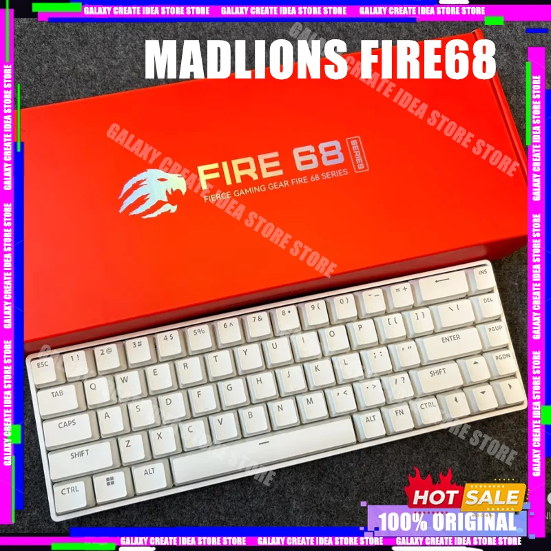 

MADLIONS Fire68 Pro Fire68 Ultra Magnetic Switch Mechanical Keyboard 8KHz Wired Gaming Keyboard Rapid Trigger RT Hot Swap Gifts